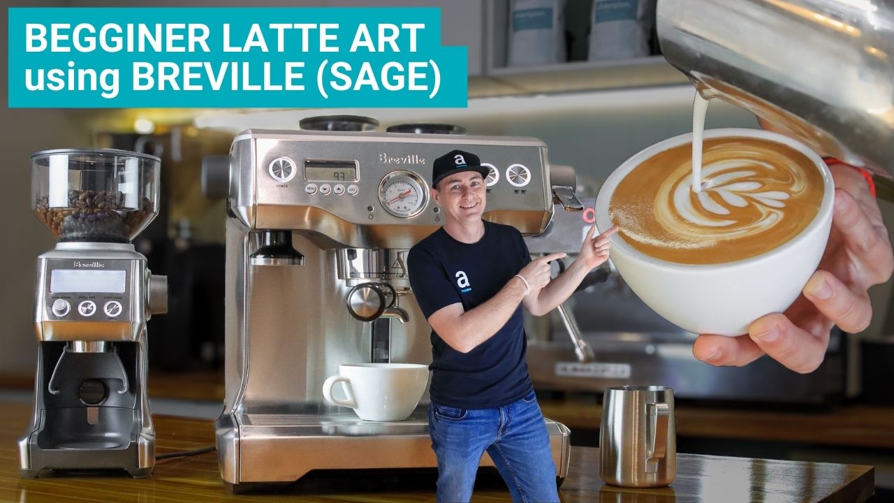 Beginner Latte Art on a Breville (Sage) Dual Boiler Coffee Machine