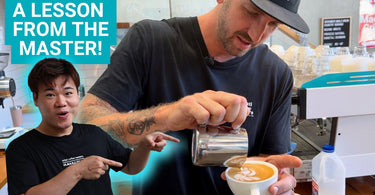 Mastering Free Pour Latte Art: Jimmy gets a lesson from a Latte Art Pro