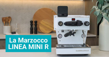 Linea Mini R Home Espresso Machine with Acaia Scale Connectivity.