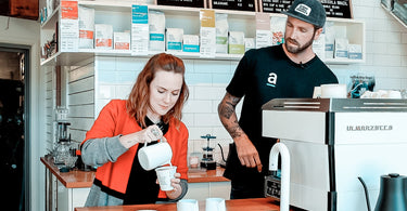 Watch A Beginner Barista Learning How To Pour Latte Art