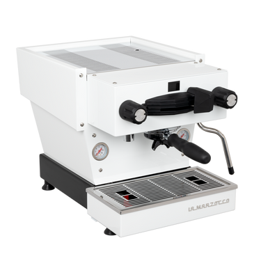 White La Marzocco Linea Mini for sale in Coffs Harbour NSW Australia at Artisti Coffee Roasters.