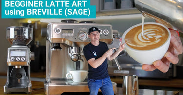 Beginner Latte Art on a Breville (Sage) Dual Boiler Coffee Machine