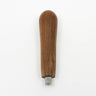 Timber portafilter handle made from Walnut.