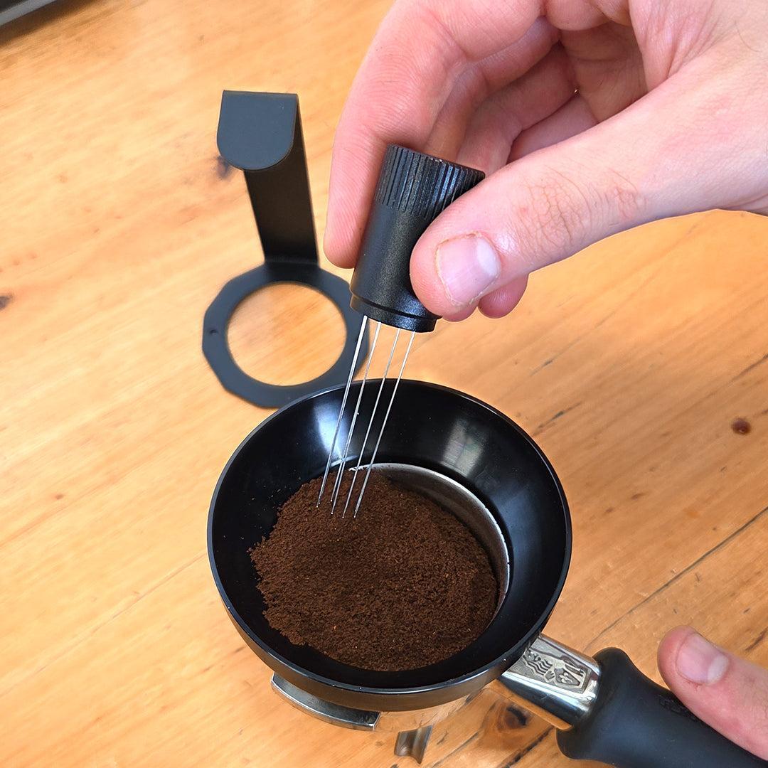 Coffe Machine Tools WDT - Coffee Needling Tool - Black with Stand – Artisti Coffee Roasters