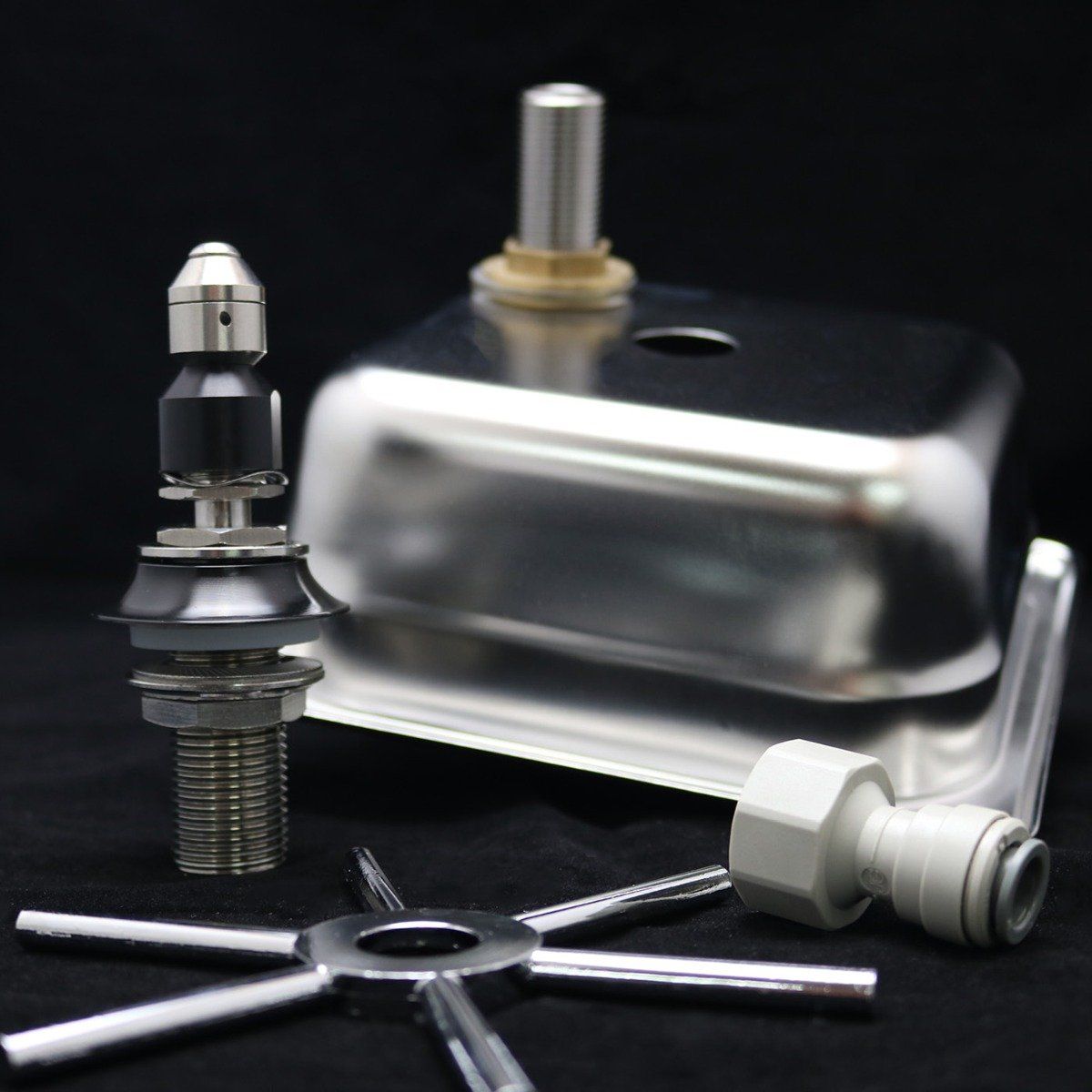 Rhinoware Milk Jug / Pitcher Rinser Square - 150mm - Spinjet – Artisti ...